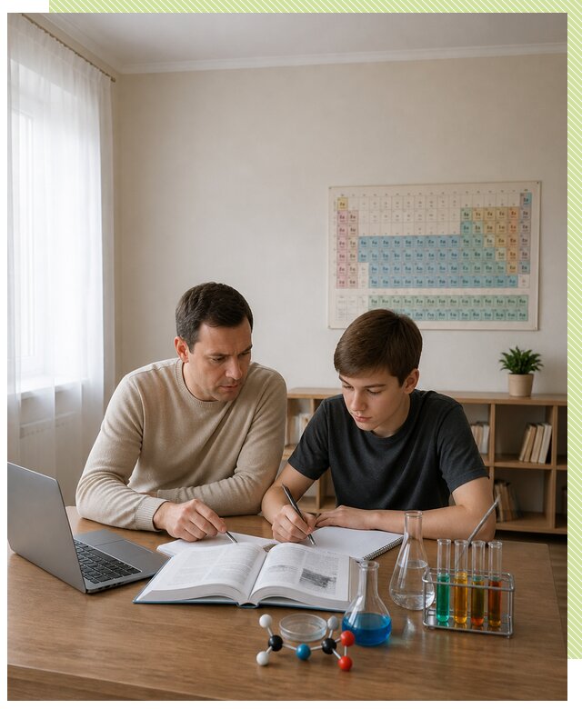 Репетитор по химии 8 класс в Сосногорске по цене от 1238 р. | РепетиторРоссия